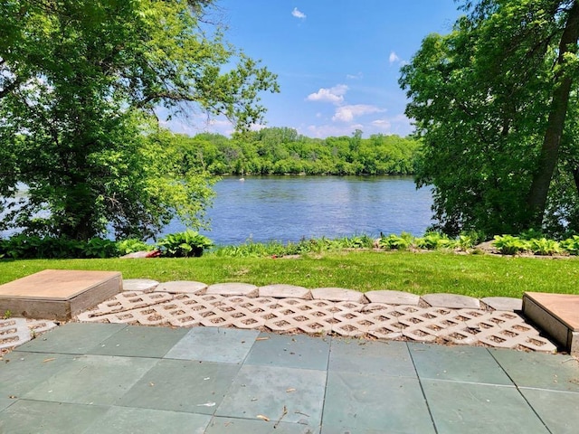 344 Riverside Ave S, Sartell, MN 56377 - view of patio / terrace with a water view