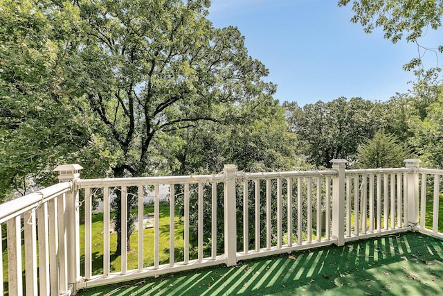 344 Riverside Ave S, Sartell, MN 56377 - wooden terrace with a lawn