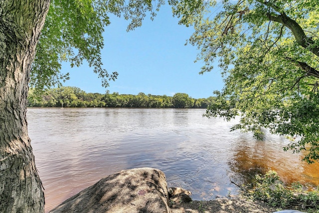 344 Riverside Ave S, Sartell, MN 56377 - water view featuring a heavily wooded area