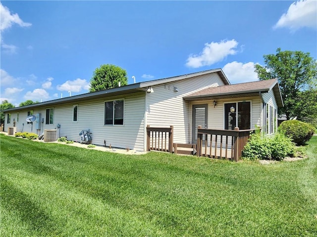 E5751 816th Ave, Tainter Twp, WI 54730 - back of house featuring a yard