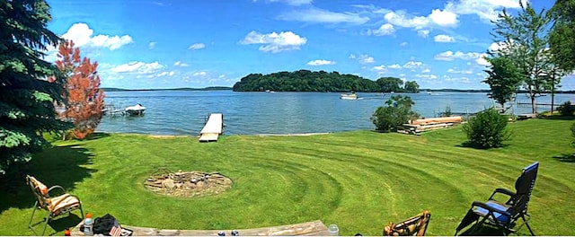 view of water feature