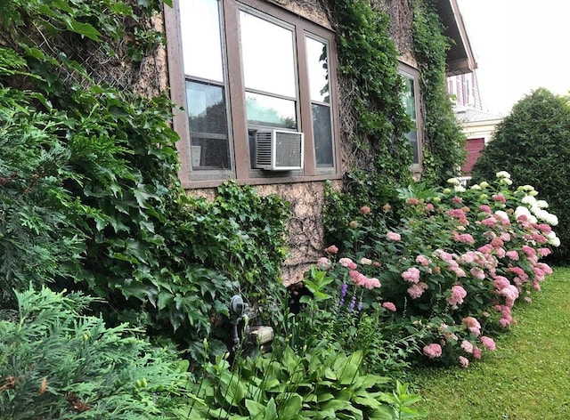 view of home's exterior featuring cooling unit