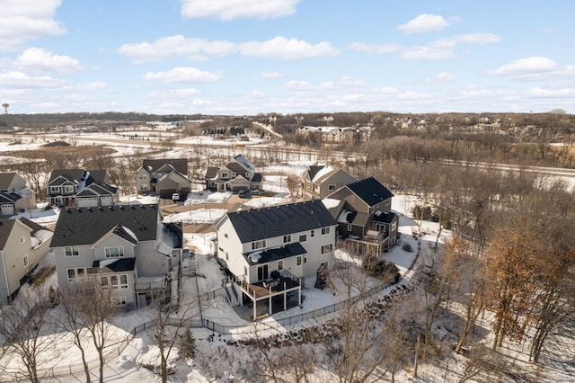 drone / aerial view featuring a residential view