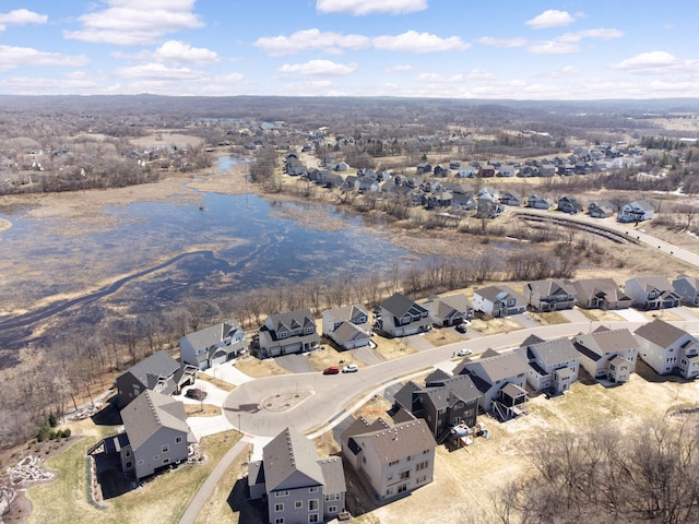 aerial view featuring a residential view