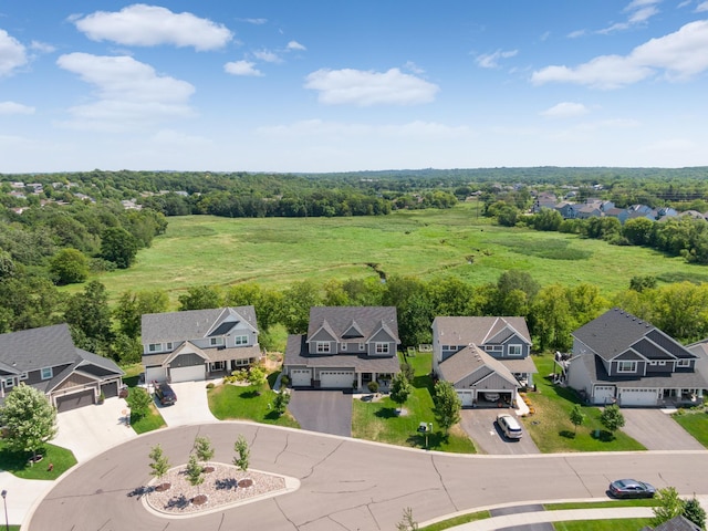 bird's eye view featuring a residential view