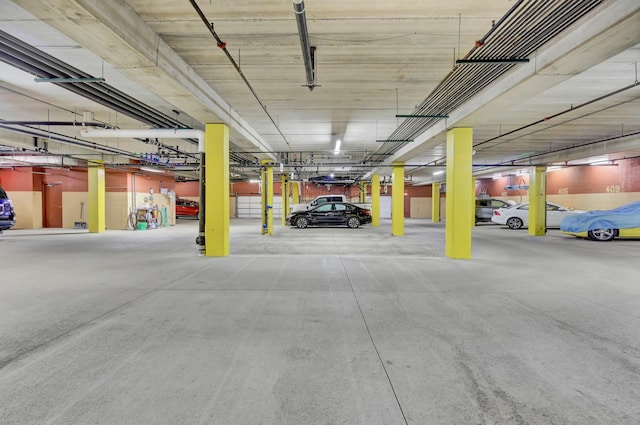 view of parking deck