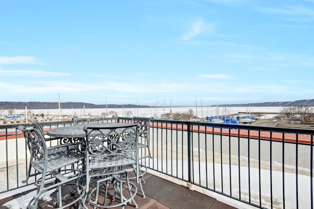 view of balcony