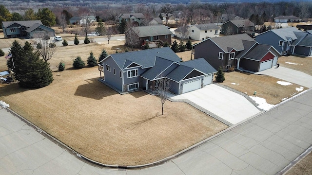 birds eye view of property featuring a residential view