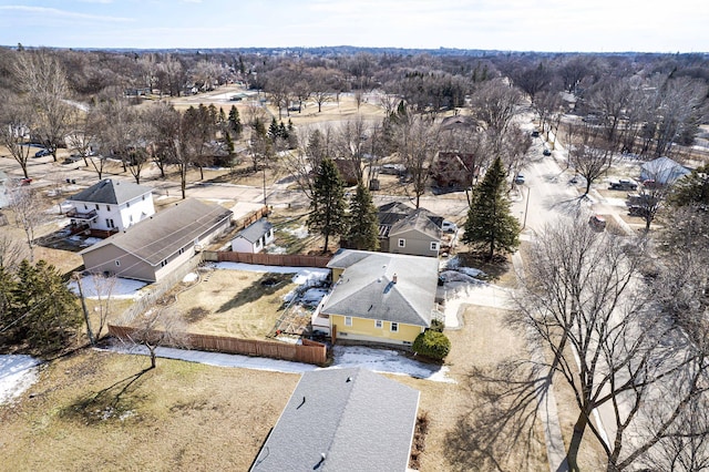 view from above of property