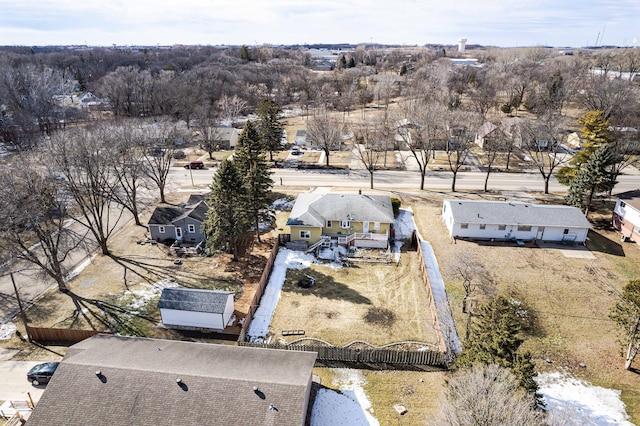 aerial perspective of suburban area