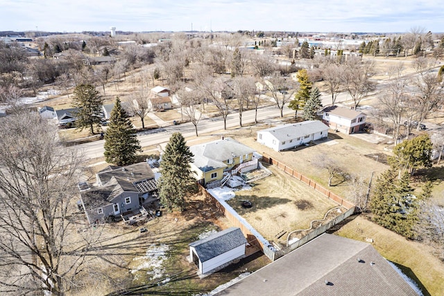 aerial perspective of suburban area