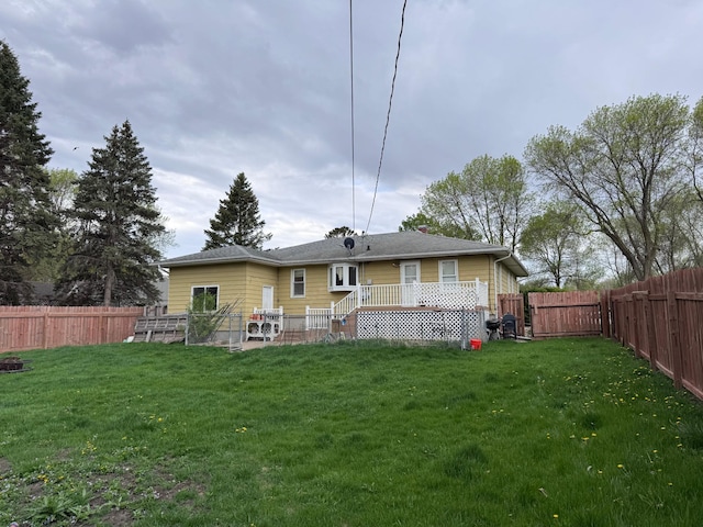 view of back of property