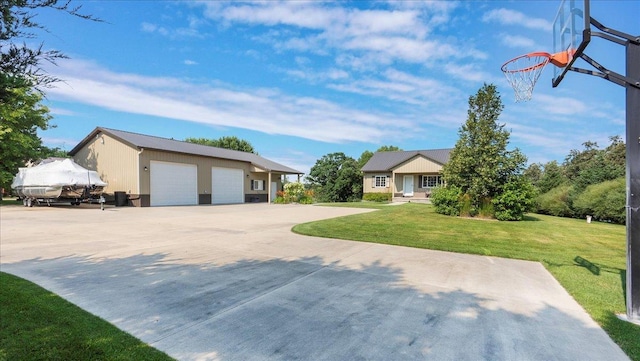 41032 Sauk Lake Rd, Sauk Centre, MN 56378 - view of front of property with an outbuilding and a front lawn