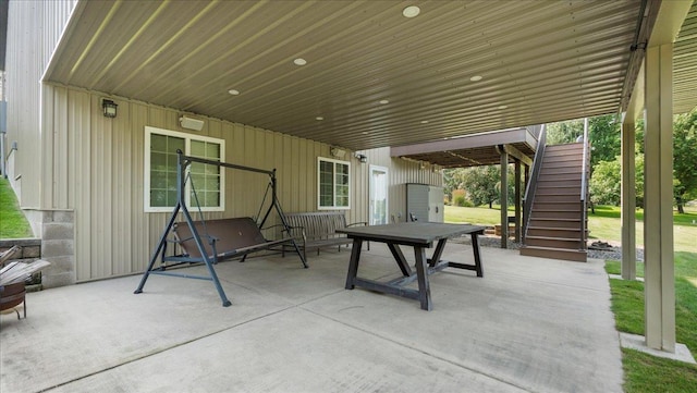 41032 Sauk Lake Rd, Sauk Centre, MN 56378 - view of patio / terrace featuring stairs
