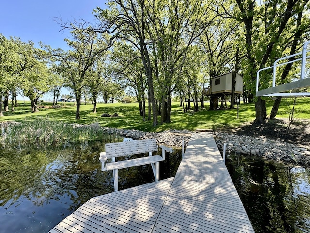 41032 Sauk Lake Rd, Sauk Centre, MN 56378 - dock with a yard