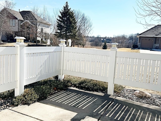 view of patio / terrace featuring fence