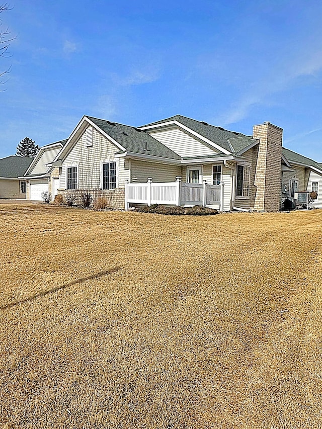 ranch-style home with an attached garage