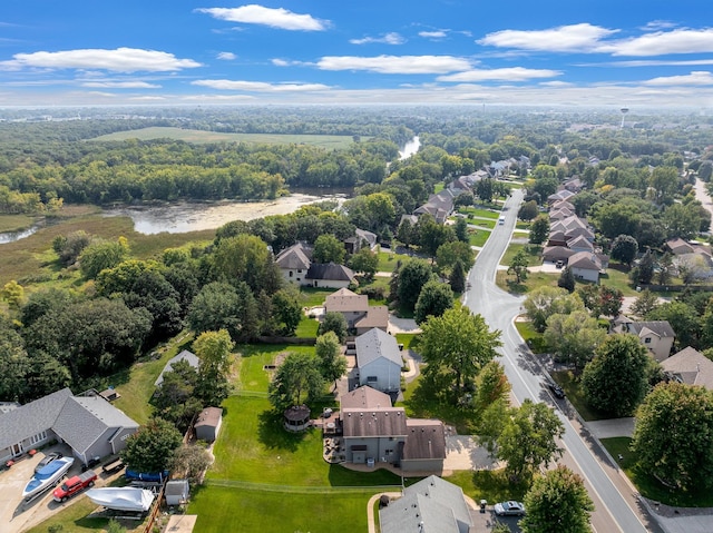 drone / aerial view featuring a residential view