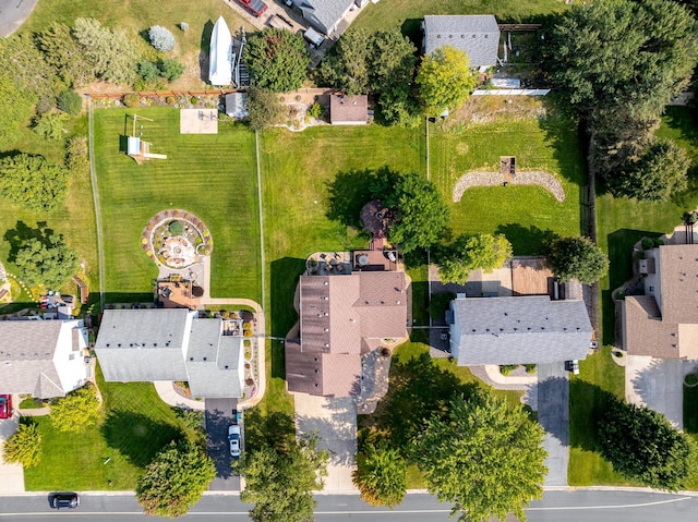 birds eye view of property featuring a residential view