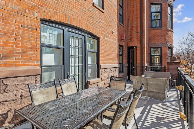 view of patio / terrace with outdoor dining space