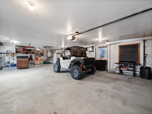 17170 Highview Ave, Minnewaska Twp, MN 56334 - garage featuring a garage door opener and a baseboard heating unit