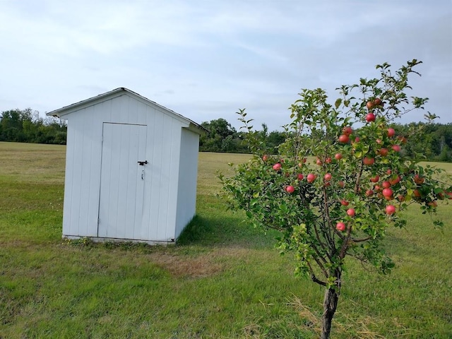 view of shed