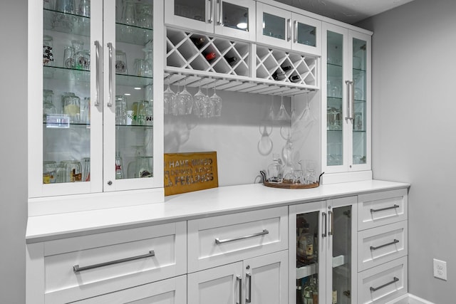 607 Adams St NE, Minneapolis, MN 55413 - indoor bar featuring beverage cooler and baseboards