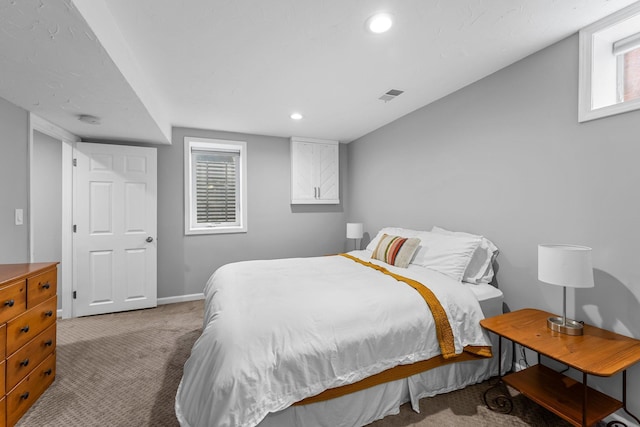 607 Adams St NE, Minneapolis, MN 55413 - bedroom featuring carpet floors, baseboards, and recessed lighting