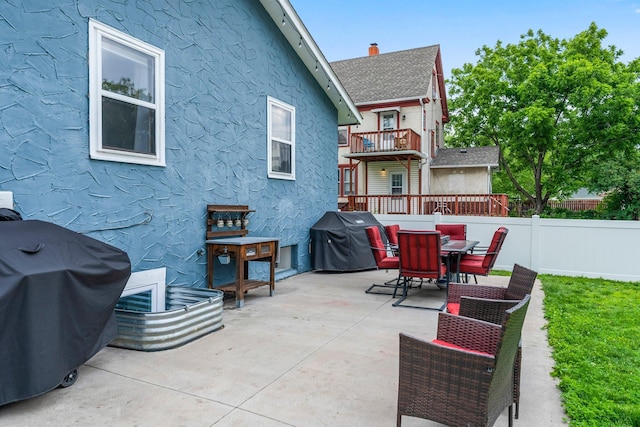 607 Adams St NE, Minneapolis, MN 55413 - view of patio / terrace with a grill and outdoor dining area