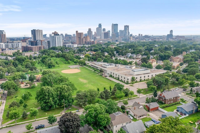 607 Adams St NE, Minneapolis, MN 55413 - drone / aerial view of city skyline