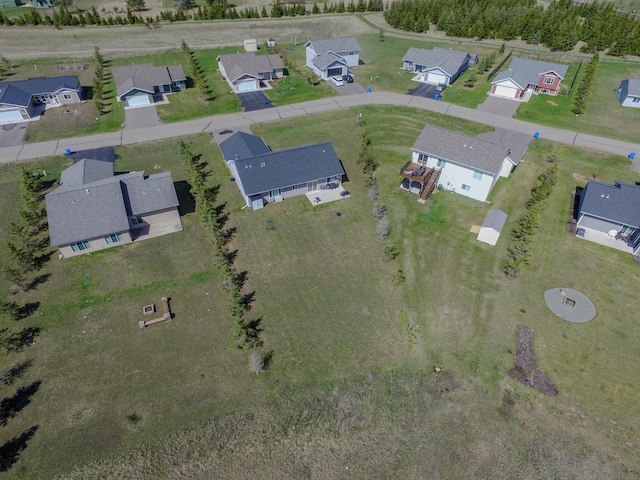 bird's eye view with a residential view