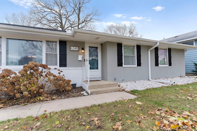 view of front of house with stucco siding