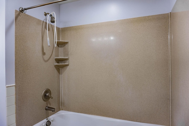 bathroom featuring bathing tub / shower combination