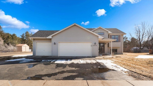 view of front of house featuring a garage