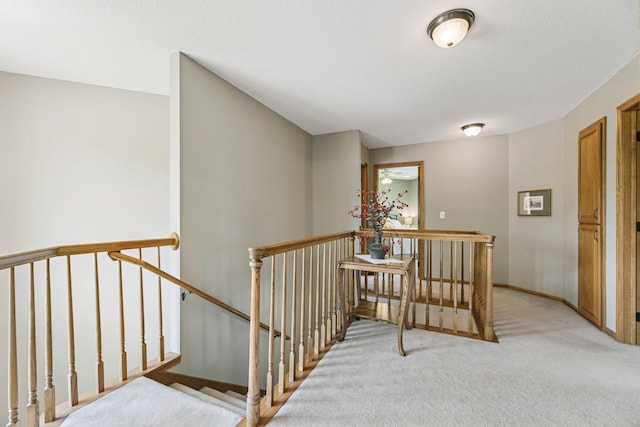 2415 Field Ct, Saint Cloud, MN 56301 - stairs featuring carpet flooring and baseboards