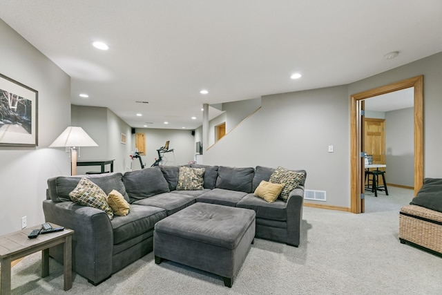 2415 Field Ct, Saint Cloud, MN 56301 - carpeted living room featuring recessed lighting and baseboards