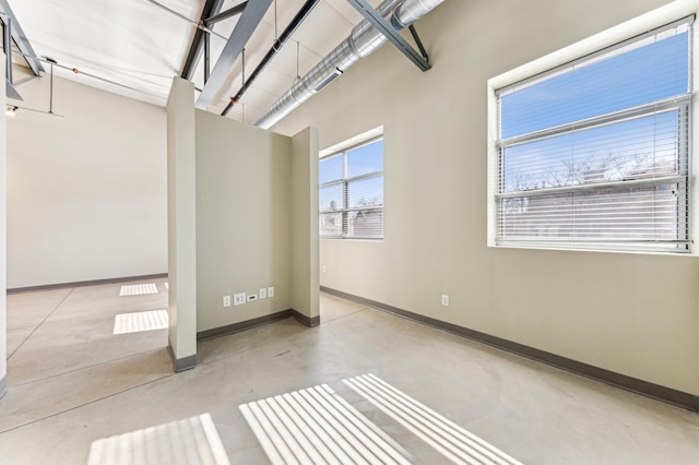 garage featuring baseboards