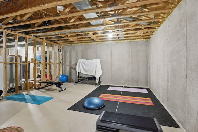 view of workout room