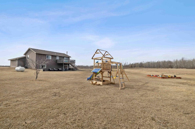 view of jungle gym