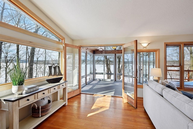 sunroom with plenty of natural light