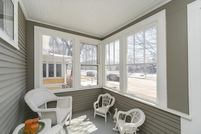 sunroom featuring plenty of natural light