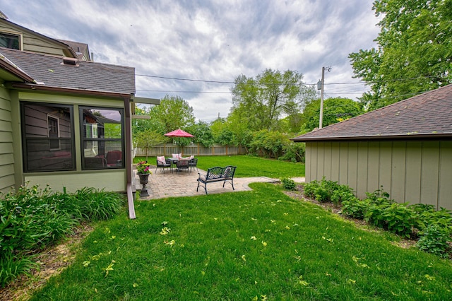 5920 Colfax Ave S, Minneapolis, MN 55419 - view of yard with a patio and a sunroom