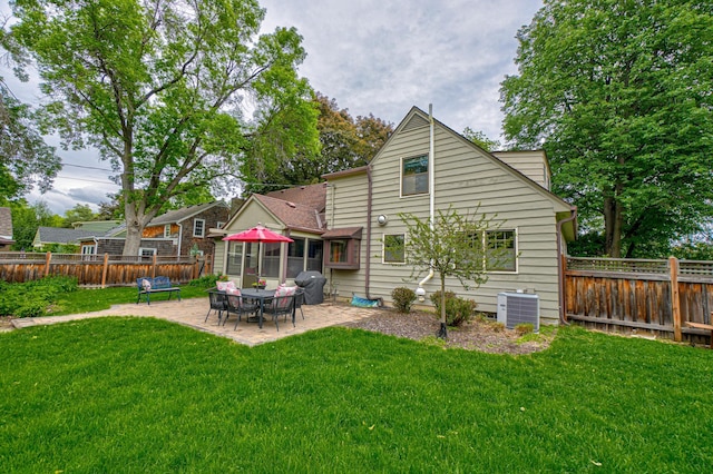 5920 Colfax Ave S, Minneapolis, MN 55419 - rear view of property featuring cooling unit and a patio area