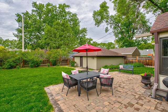 5920 Colfax Ave S, Minneapolis, MN 55419 - view of patio featuring outdoor dining area