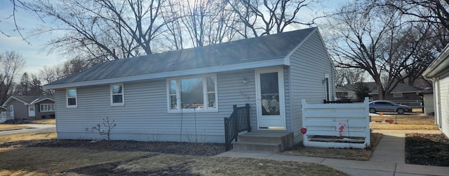 view of front of home