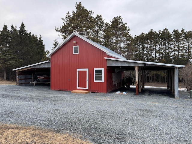 view of outdoor structure