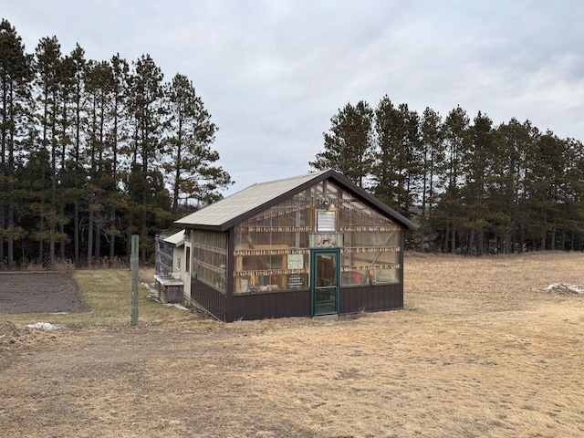 view of greenhouse