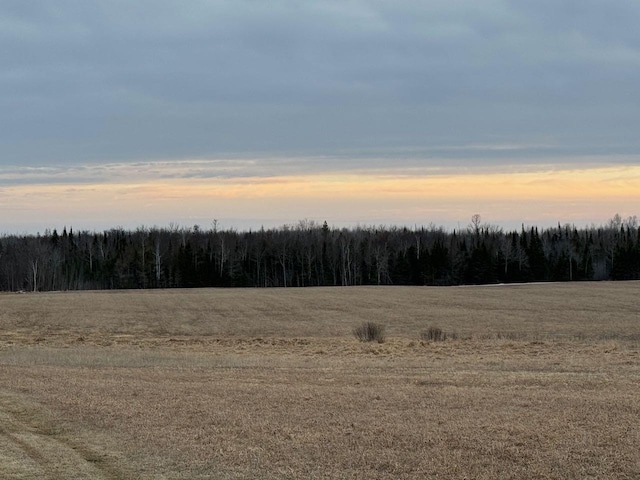 nature at dusk with a rural view