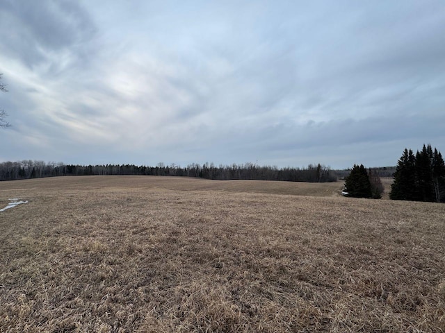 view of landscape featuring a rural view