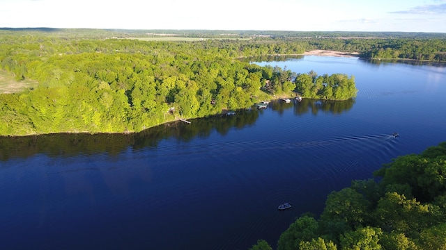 2897 Indian Mound Rd, Luck, WI 54853 - aerial view of a heavily wooded area and a large body of water